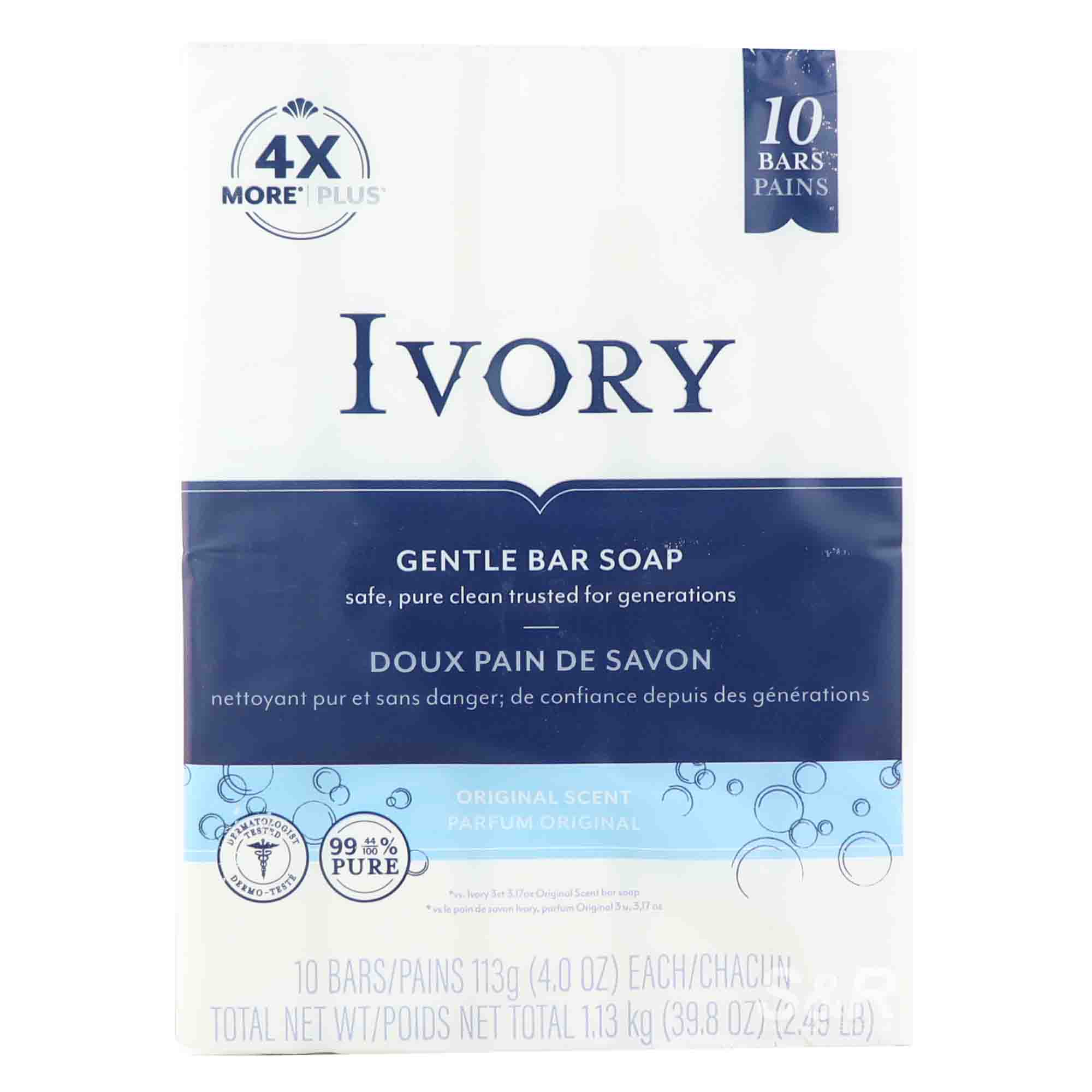 Ivory Original Gentle Bar Soap (113g x 10pcs)